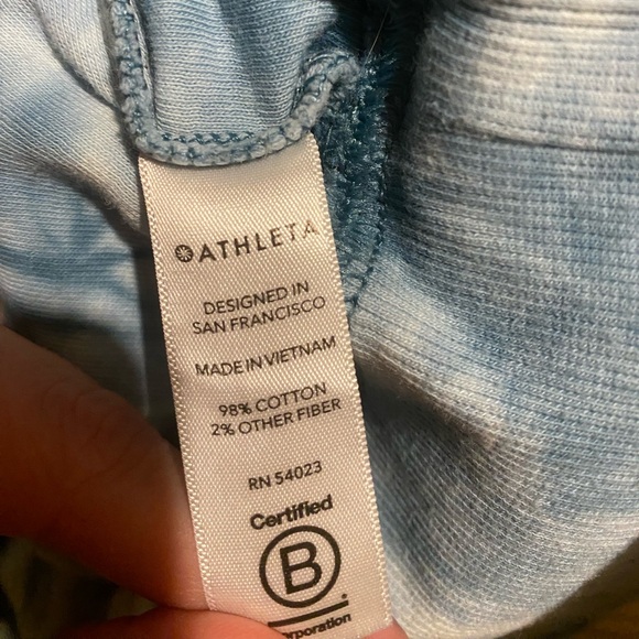 Athleta Sundown Tie Dye Crew Neck - Picture 5 of 5